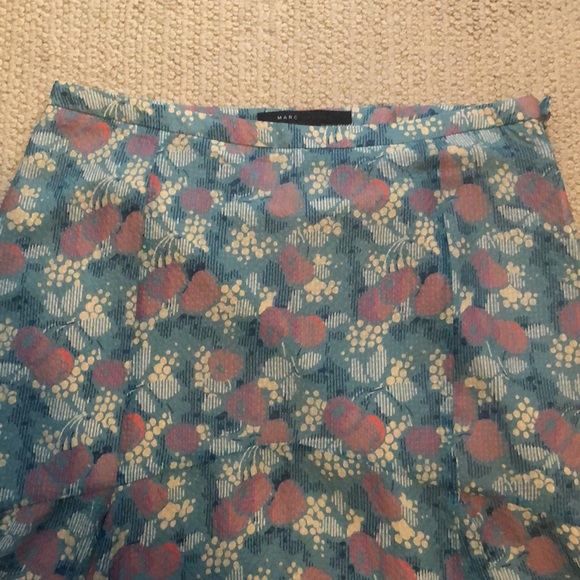 Excellent condition Marc Jacobs sz 8 100% silk knee- length summery skirt - Picture 2 of 10